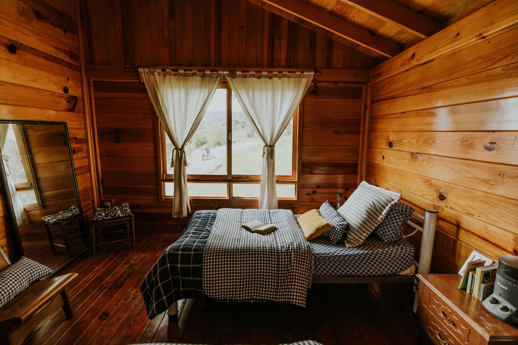 Bedroom in the ranch lodge